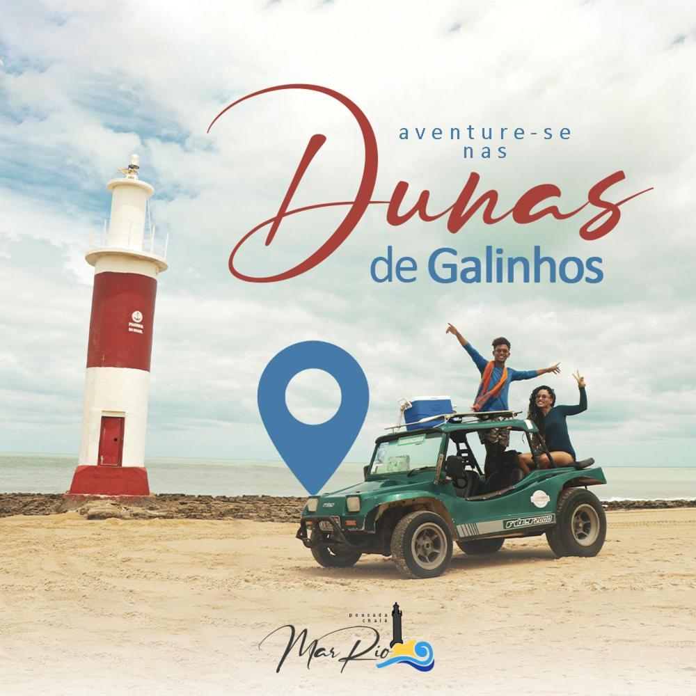 Pousada Chale Mar Rio Galinhos Eksteriør billede